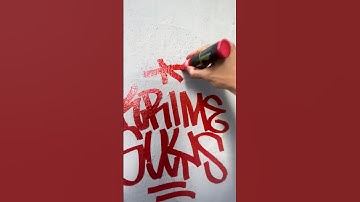 How to chisel tip marker GRAFFITI #graffiti #tagging