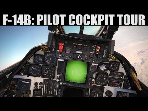  F  14B  Tomcat  Pilot Cockpit  Tour Tutorial DCS WORLD 