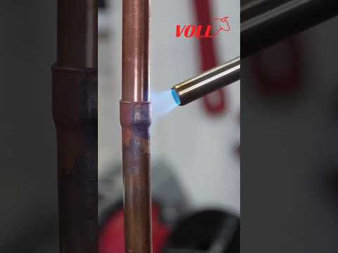 Используем газовый баллон для пайки медной трубы #voll #волл #shorts #пайкатруб