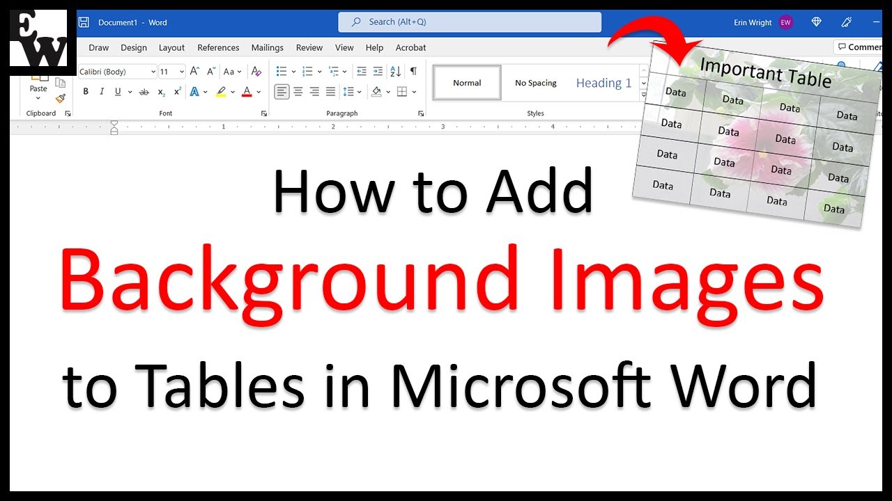 How to Add Background Images to Tables in Microsoft Word (PC & Mac)
