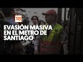 EN VIVO | Evasión masiva en el Metro de Santiago