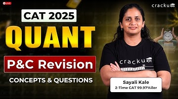 CAT 2024 Quant Revision 🔴 Permutations and Combinations by Sayali Ma