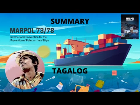 MARPOL 73/78 SUMMARY (TAGALOG) | BEGINNERS GUIDE