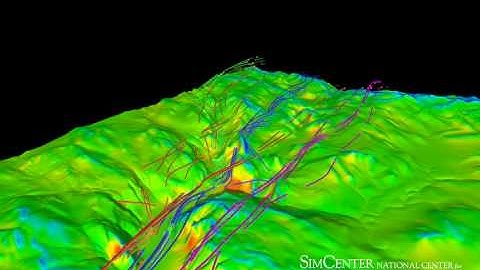 Yosemite Valley Topography Simulation Demonstrator