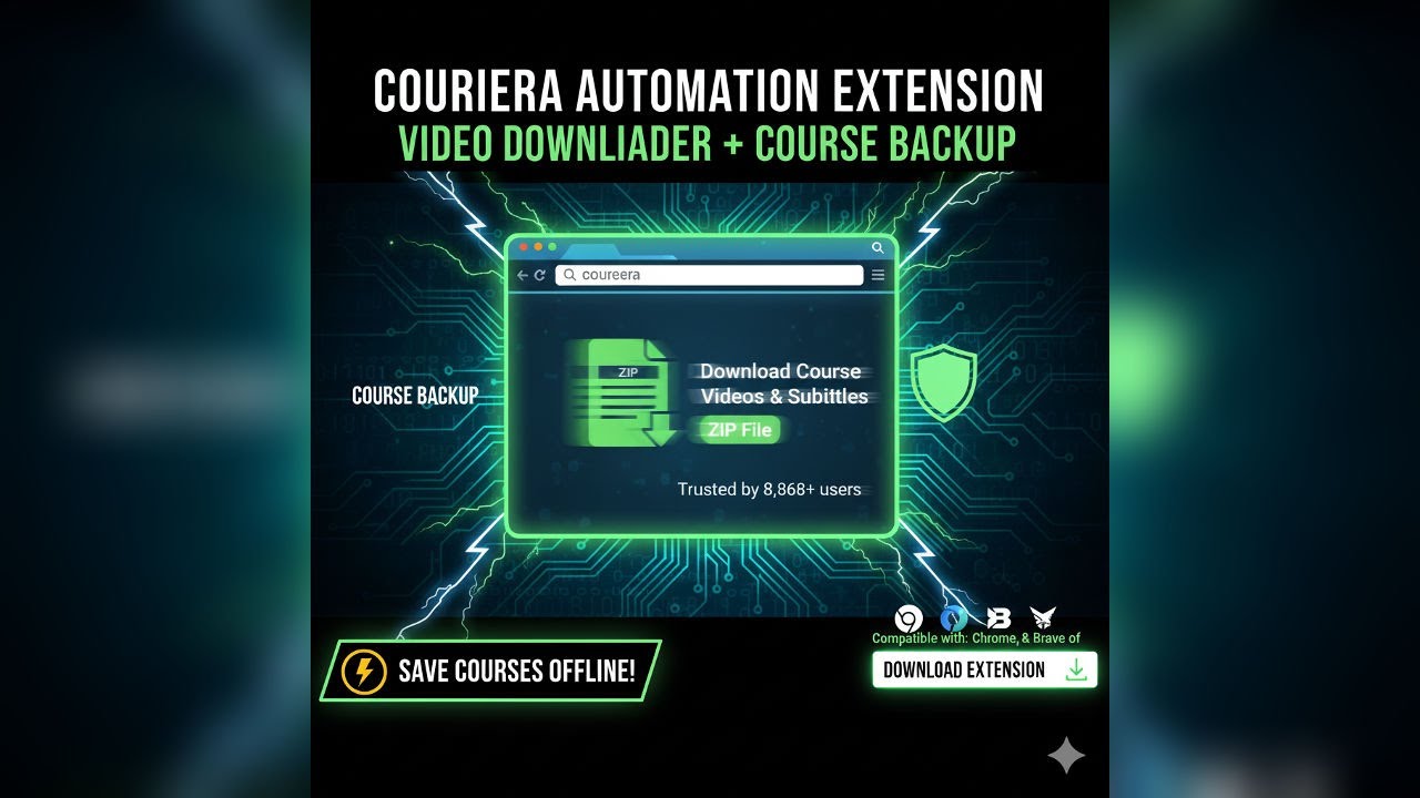 coursera video downloader chrome extension zip file