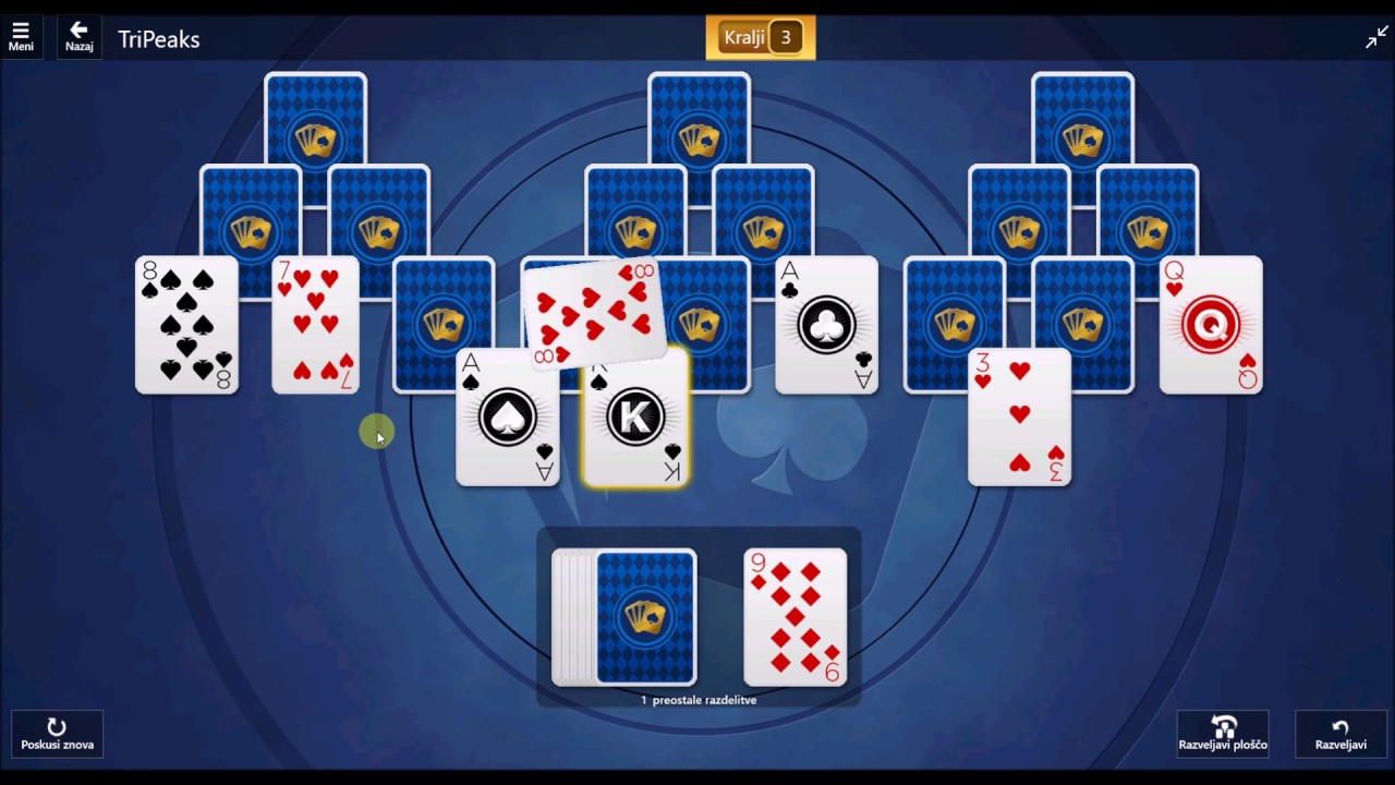 microsoft solitaire collection tripeaks for windows 7