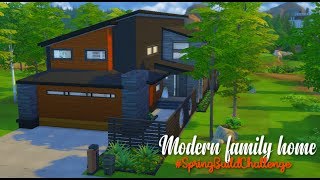 The Sims 4|Speed Build|Modern Family Home