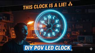 DIY Arduino POV LED Clock | Rotating Propeller Display