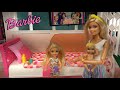 Barbie and barbies sister chelsea at barbie dream house chelseas lucky day and skin care routine