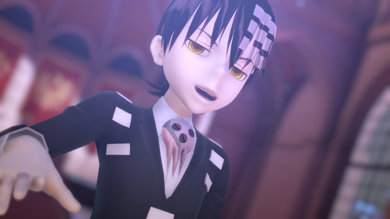 MMDソウルイーター】キッド＆死神様「Hunter_Remake」 - YouTube