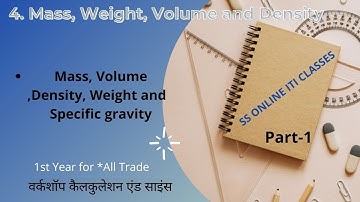 #Mass, Weight and Density# (द्रव्यमान, मार और घनत्व) @iTi Time