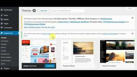 Install BoxShop theme,  plugins and import demo content - OLD