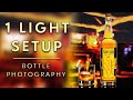 How To Photograph A Liquor Bottle At Home | One-light product photography