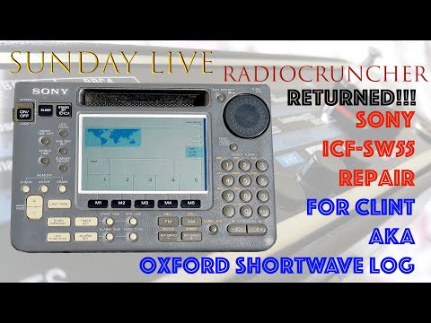 Sunday LIVE : Sony ICF-SW55 for Clint. The return!!! - YouTube