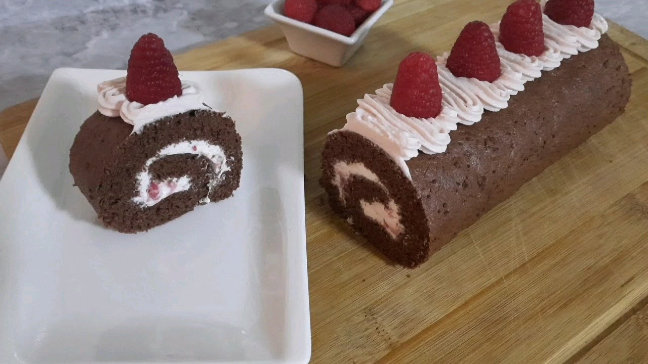 ROTOLO CON CREMA AL MASCARPONE E LAMPONI!#20