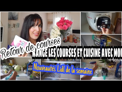 retour-de-courses-nouveautÉs-lidl//range-les-courses-et-cuisine-avec-moi-!!!