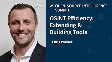 OSINT Efficiency: Extending & Building Tools - Keynote
