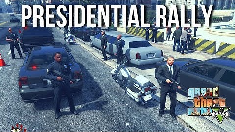 President Convoy Get Attack  in GTA 5 RP!