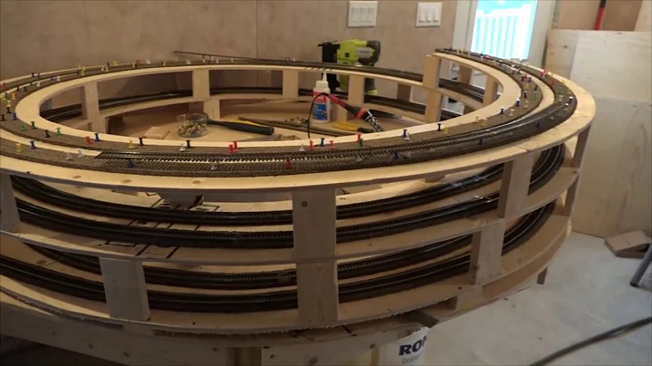 Building a helix for a model Railroad