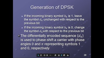 Digital Communication - V21- Non-coherent differential binary phase-shift keying (DBPSK) & detection