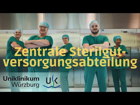 Arbeiten in der zentralen Sterilgutversorgungsabteilung am Uniklinikum Würzburg