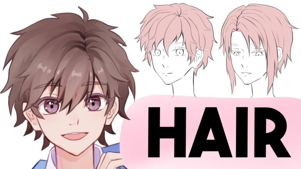 How to Draw Hair - Anime Hair Tutorial 