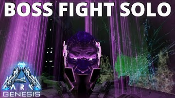 Master Controller Final Test Boss Fight Solo | End Cut Scene | ARK: Survival Evolved Genesis | E21