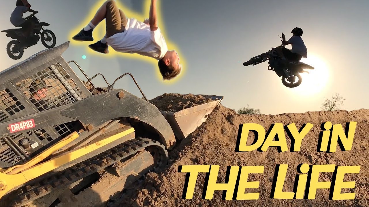 We Built a New HUGE Pit Bike Jump! Chillin At The House With The Crew