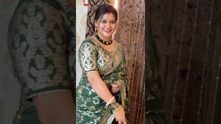 Bengali Look With Trendy Green Saree Traditional Look