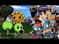 FNF Bloom N Brainz - Plants vs. Rappers But Different Characters Sing It🎵 Everyone(PVZ Mod/Zombies)