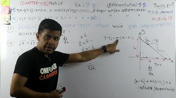 Differentiation/অন্তরীকরণ Chapter - 9.8  Exercise Math Part - 2(Last)