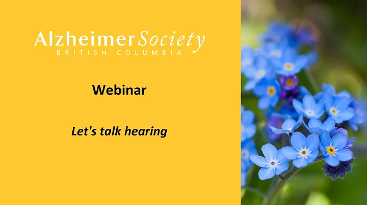 Webinar I Let's talk hearing