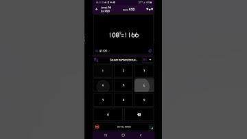 Math Tricks - Training mode - Square numbers between 100 and 109 - level 038 (Number Keyboard)