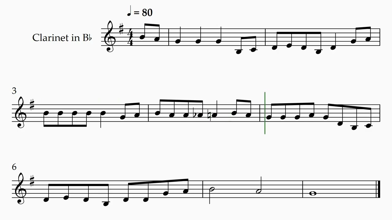 Do Your Ears Hang Low? | Clarinet Sheet Music