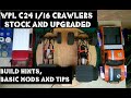 WPL C24 1/16 Crawlers Stock and Modded. Build Hints, Basic Mods and Tips. 180/370 2 speed comparison