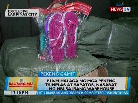 BT: P10-m halaga ng mga pekeng tsinelas at sapatos, nasabat ng NBI sa isang pabrika