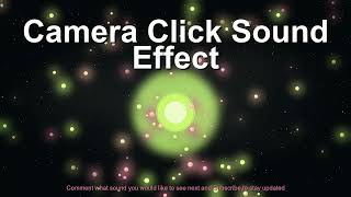 Camera Click Sound Effect
