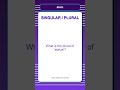 Singular and Plural Quiz | What is the plural of 'statue'? | English Grammar
