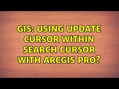 GIS: Using Update