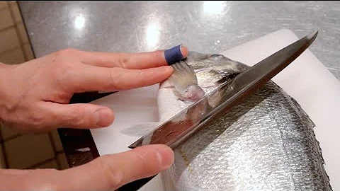 GRAPHIC - How to fillet a fish - Sea bream - Japanese technique - クロダイのさばき方 - DayDayNews