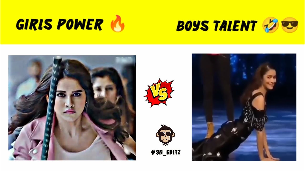 girl Power vs boys talent girls vs boys funnymeme 😂😃 normal vs
