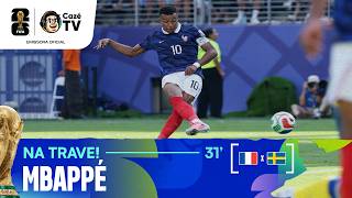 NA TRAVE!! MBAPPÉ QUASE ABRE O PLACAR PARA A FRANÇA CONTRA A SUÉCIA NOS 16 AVOS DA COPA DO MUNDO