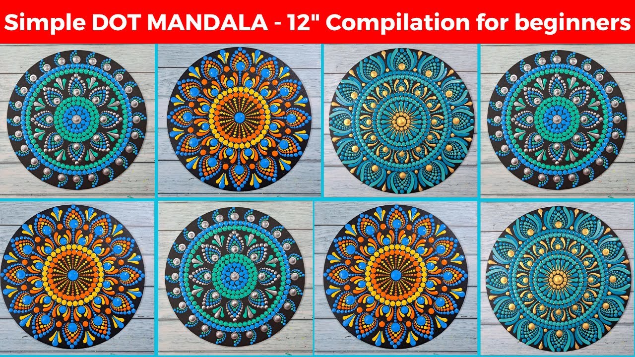 Dot Painting Dot Art Dot Mandala For Beginners Compilation 21 Maxresdefault