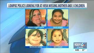 Lompoc police looking for at-risk missing mother and 3 children