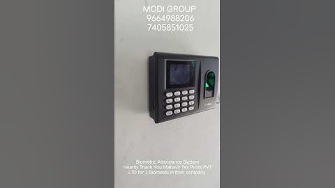 Biometric Attendance System by Modi Group  #biometrics #attendance #attendancesystem #biometricsyst