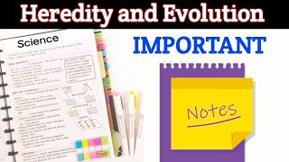 Heredity and Evolution | Class 10 | Science 2 | NOTES #sciencesscboard