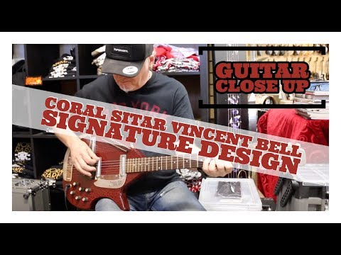 "Guitar Close Up" - Coral Sitar Vincent Bell Signature Design | Norman's Rare Guitars