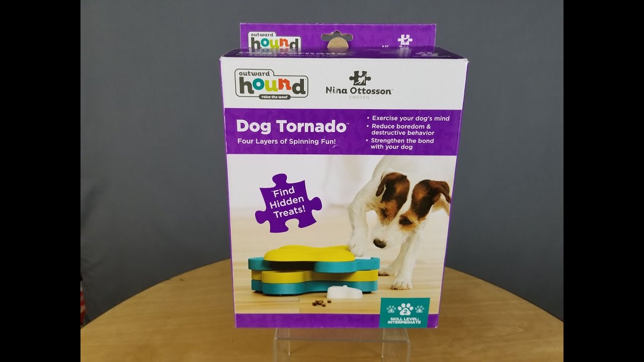 Nina Ottosson Outward Hound Dog Tornado - Food Puzzle Toy Review (Works  with RAW!) Slow Feeder 