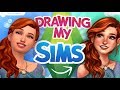 [SPEEDPAINT] DRAWING MY SIMS! | OCs in The Sims 4