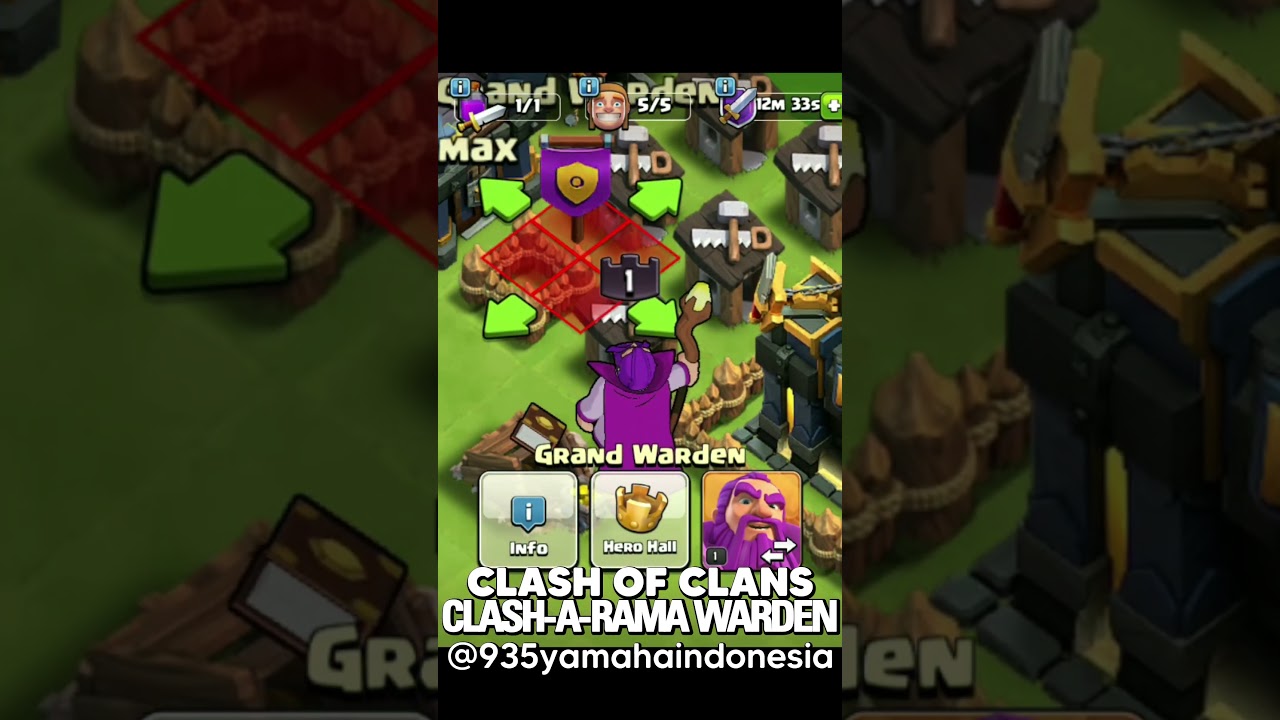 CLASH OF CLANS SHORTS - SKIN CLASH-A-RAMA WARDEN | 935YAMAHAINDONESIA
